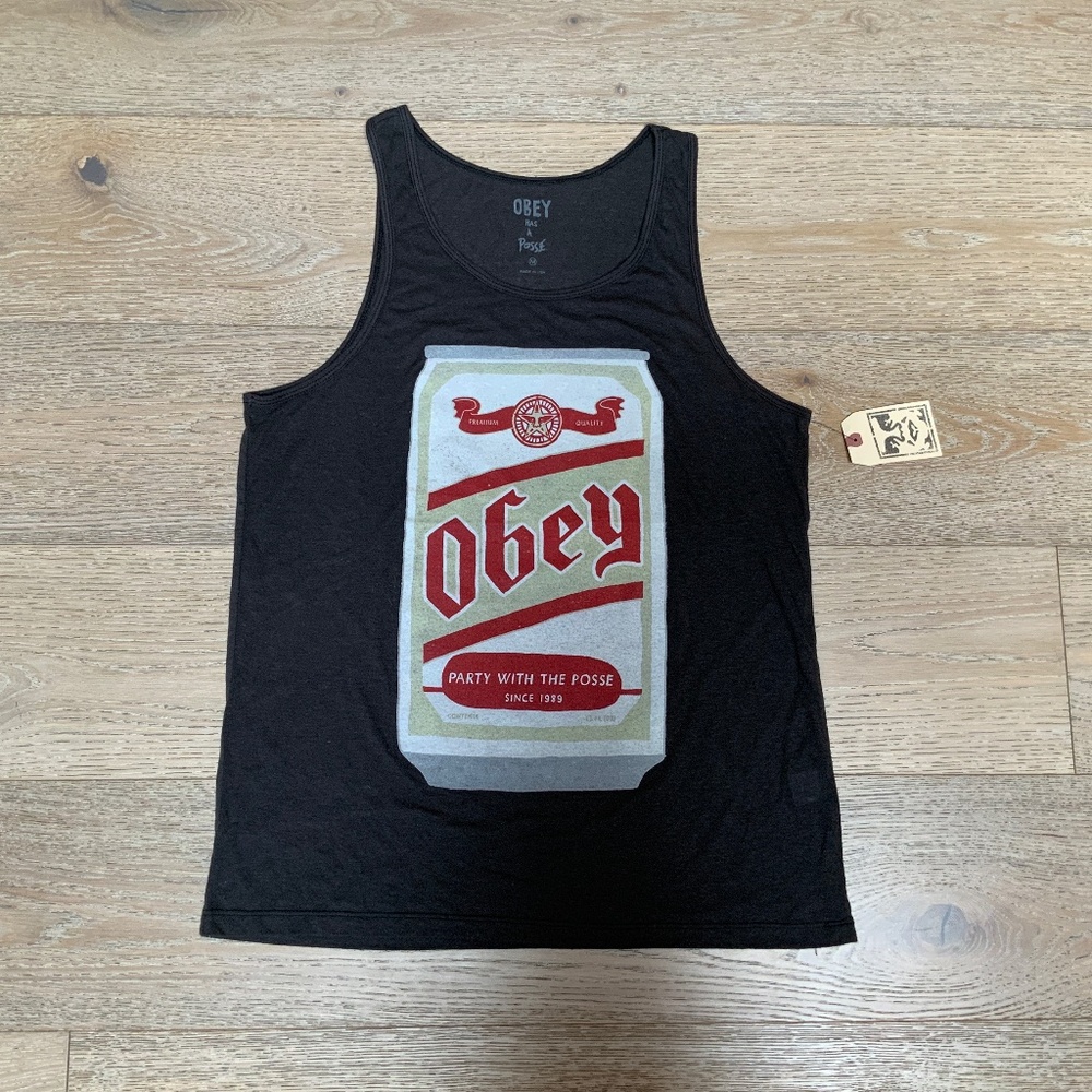 Obey Beer Can Tank